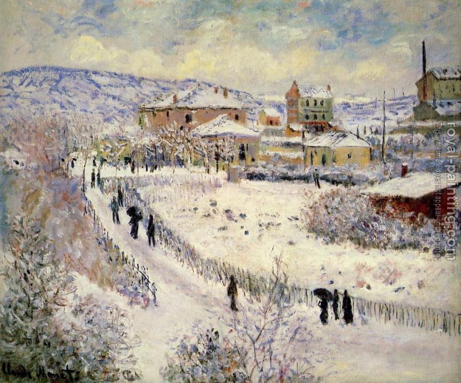 Claude Oscar Monet : View of Argenteuil in the Snow